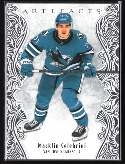 2025 2025-26 Upper Deck Artifacts Macklin Celebrini Hockey card — Front