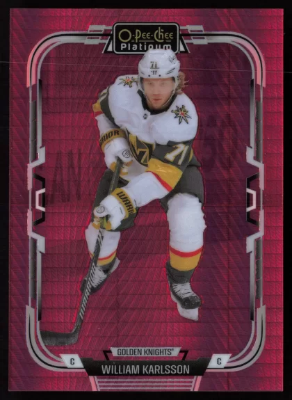 2025 2025-26 O-Pee-Chee Platinum William Karlsson Hockey card — Front