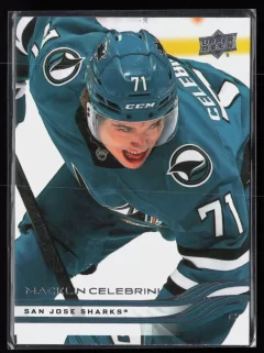 2025 2025-26 Upper Deck Macklin Celebrini Hockey card front — Card Source Canada