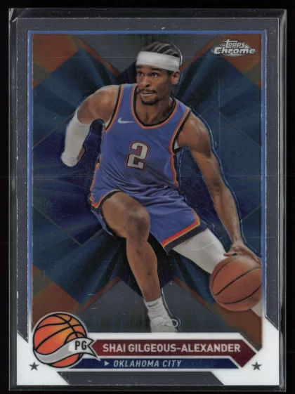 2023 2023-24 Topps Chrome Shai Gilgeous-Alexander Basketball card — Front