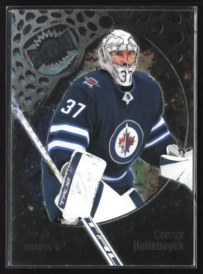 2022 2022-23 SkyBox Metal Universe Connor Hellebuyck Hockey card — Front
