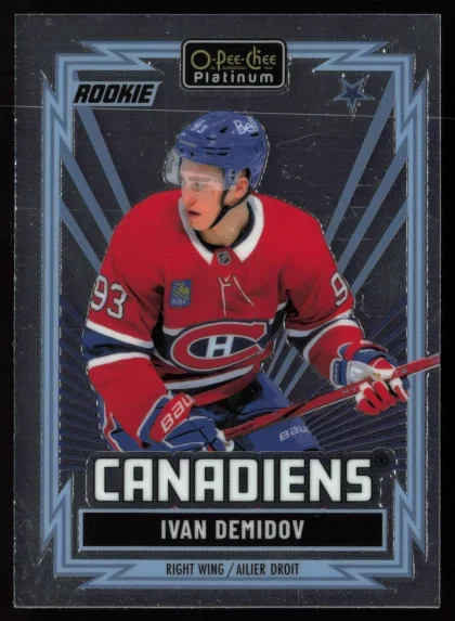 2025 2025-26 O-Pee-Chee Platinum Ivan Demidov Hockey card — Front