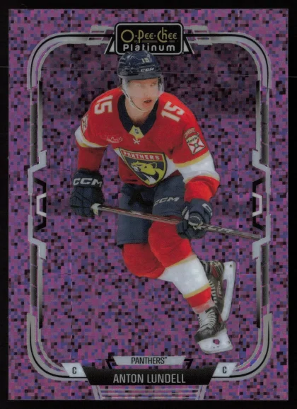 2025 2025-26 O-Pee-Chee Platinum Anton Lundell Hockey card — Front