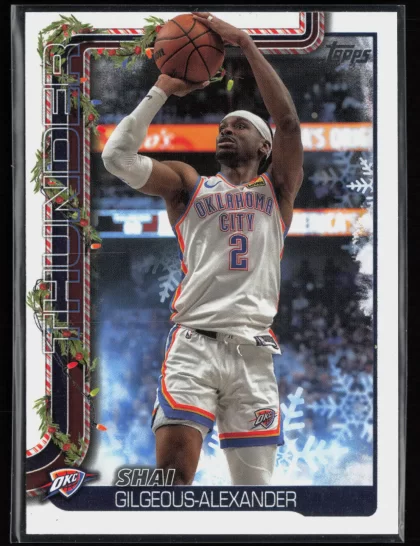 2025 2025-26 Topps Holiday Shai Gilgeous-Alexander Basketball card — Front