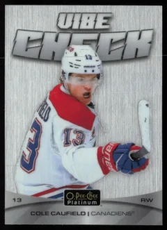 2025 2025-26 O-Pee-Chee Platinum Cole Caufield Hockey card front — Card Source Canada