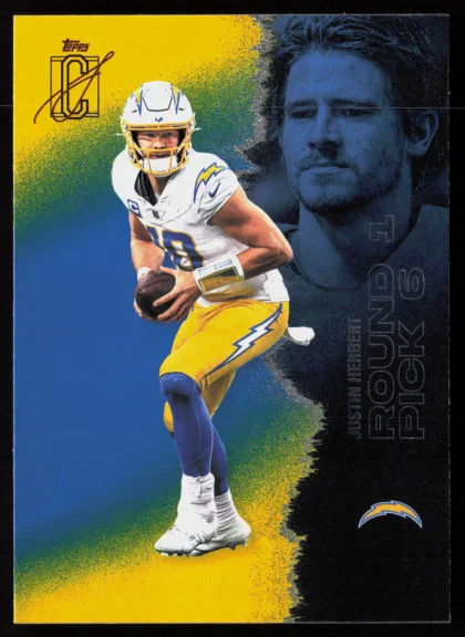 2025 2025 Topps Signature Class Justin Herbert Football card — Front