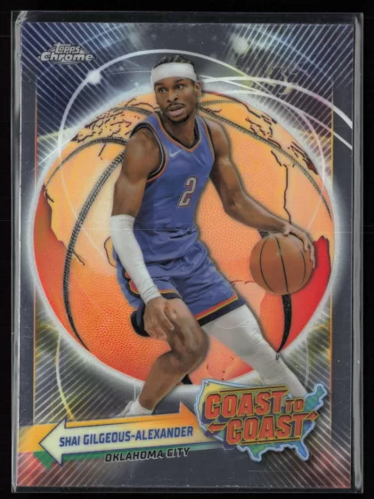 2023 2023-24 Topps Chrome Shai Gilgeous-Alexander Basketball card — Front