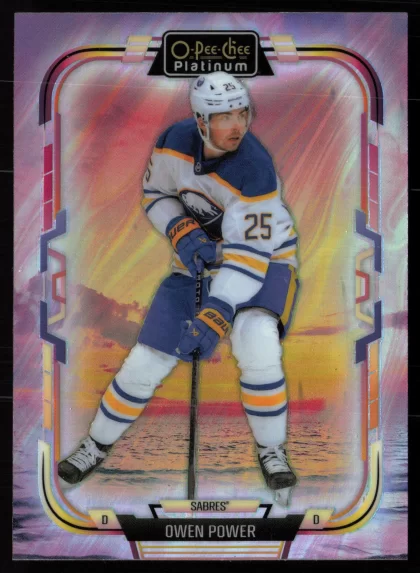 2025 2025-26 O-Pee-Chee Platinum Owen Power Hockey card — Front
