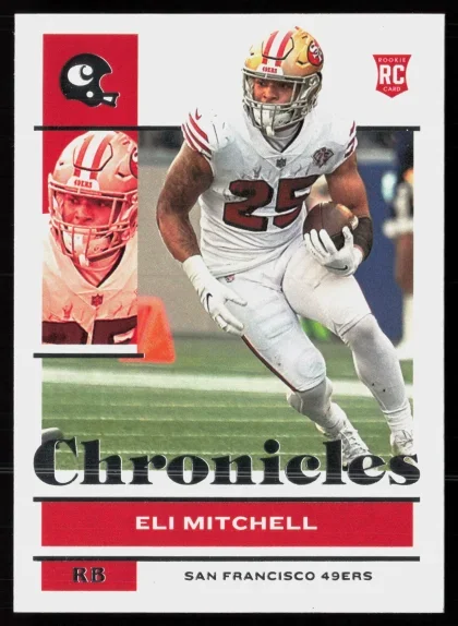 2021 2021 Panini Chronicles Eli Mitchell Football card — Front