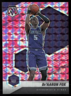 2020 2020-21 Panini Mosaic De'Aaron Fox Basketball card front — Card Source Canada