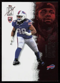 2025 2025 Topps Signature Class T.J. Sanders Football card front — Card Source Canada