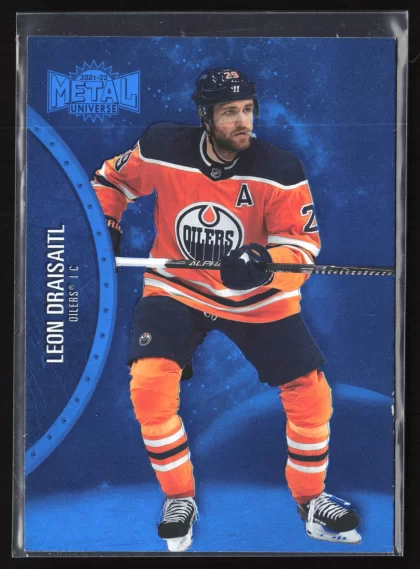 2021 2021-22 SkyBox Metal Universe Leon Draisaitl Hockey card — Front