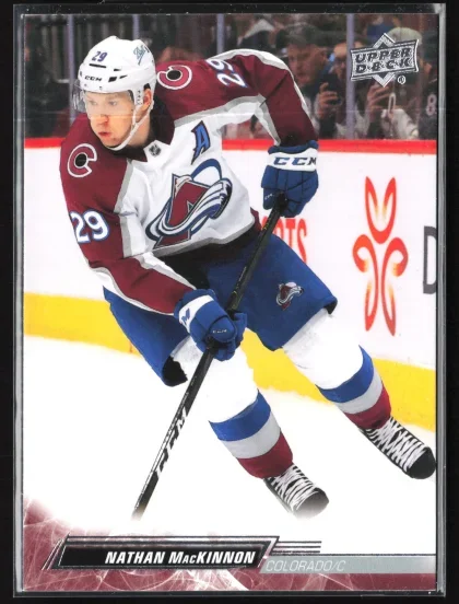 2022 2022-23 Upper Deck Nathan MacKinnon Hockey card — Front