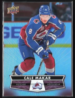 2021 2021-22 Upper Deck Tim Hortons Cale Makar Hockey card front — Card Source Canada