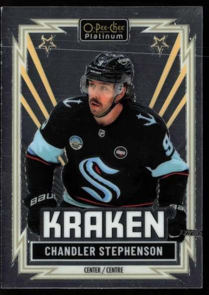 2025 2025-26 O-Pee-Chee Platinum Chandler Stephenson Hockey card — Front