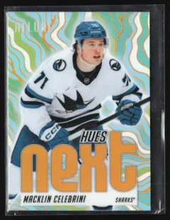 2025 2025-26 Upper Deck Allure Macklin Celebrini Hockey card front — Card Source Canada