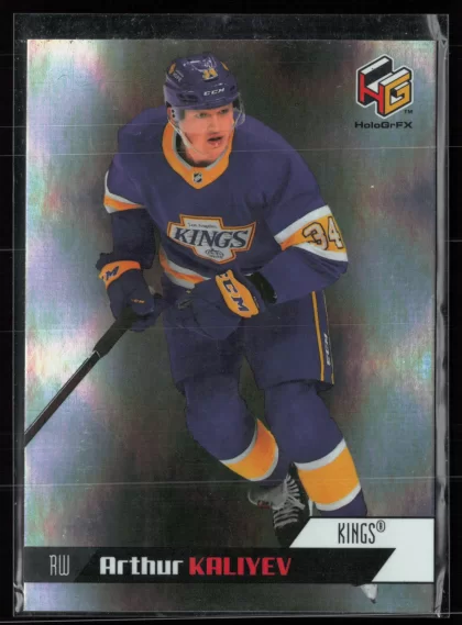 2020 2020-21 Upper Deck Arthur Kaliyev Hockey card — Front