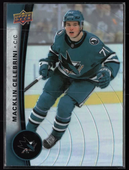 2025 2025-26 Upper Deck Tim Hortons Macklin Celebrini Hockey card — Front