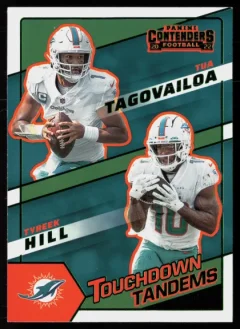 2022 2022 Panini Contenders Tua Tagovailoa / Tyreek Hill Football card front — Card Source Canada