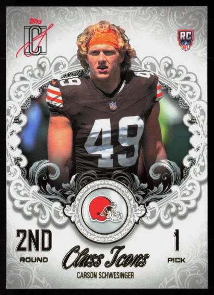 2025 2025 Topps Signature Class Carson Schwesinger Football card — Front