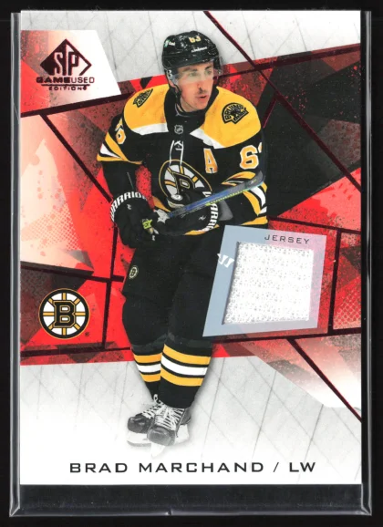 2021 2021-22 SP Game Used Brad Marchand Hockey card — Front