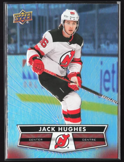 2021 2021-22 Upper Deck Tim Hortons Jack Hughes Hockey card — Front