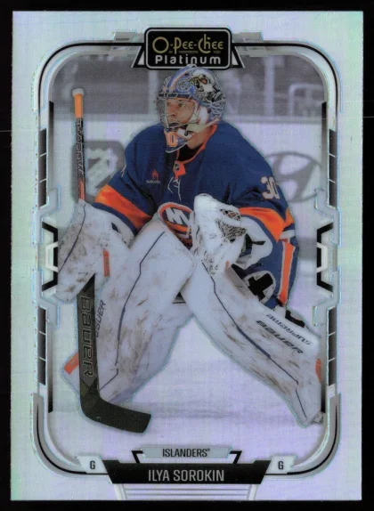 2025 2025-26 O-Pee-Chee Platinum Ilya Sorokin Hockey card — Front
