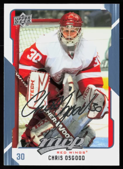 2008 2008-09 Upper Deck MVP Chris Osgood Hockey card — Front