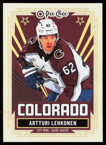 2025 2025-26 O-Pee-Chee Artturi Lehkonen Hockey card — Front