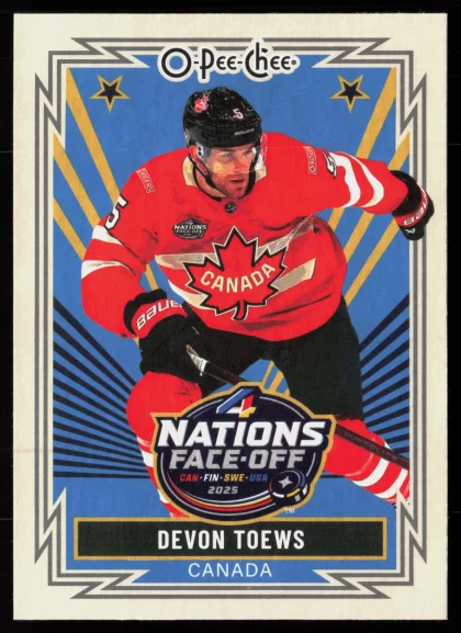 2025 2025-26 O-Pee-Chee Devon Toews Hockey card — Front