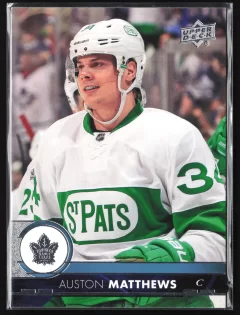 2017 2017-18 Upper Deck Auston Matthews Hockey card front — Card Source Canada
