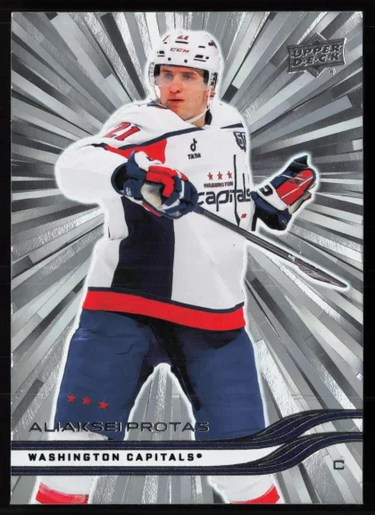 2025 2025-26 Upper Deck Aliaksei Protas Hockey card — Front