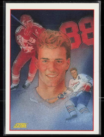 1991 1991-92 Score Canadian English Eric Lindros Hockey card — Front