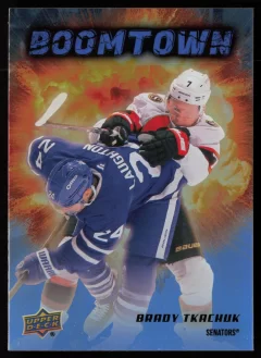 2025 2025-26 Upper Deck Brady Tkachuk Hockey card front — Card Source Canada