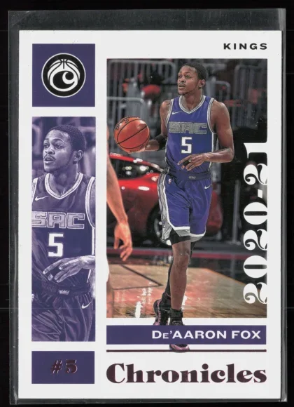 2020 2020-21 Panini Chronicles De'Aaron Fox Basketball card — Front