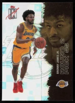 2025 2025-26 Topps Signature Class Bronny James Jr. Basketball card front — Card Source Canada