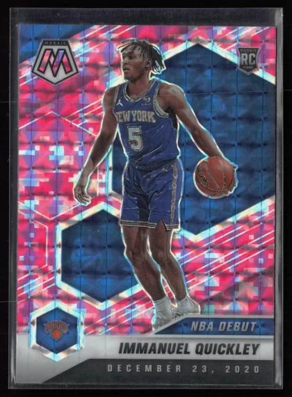 2020 2020-21 Panini Mosaic Immanuel Quickley Basketball card — Front