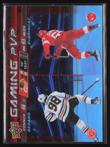 2024 2024-25 Upper Deck Connor Bedard / Alex DeBrincat Hockey card — Front