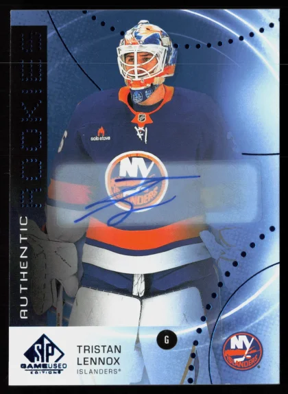 2025 2025-26 SP Game Used Tristan Lennox Hockey card — Front