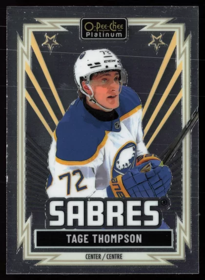 2025 2025-26 O-Pee-Chee Tage Thompson Hockey card — Front