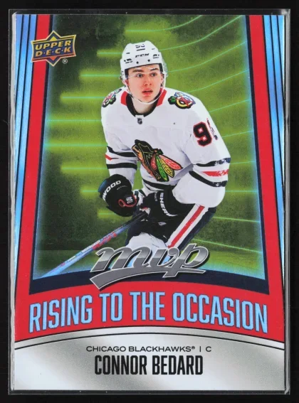 2025 2025-26 Upper Deck MVP Connor Bedard Hockey card — Front