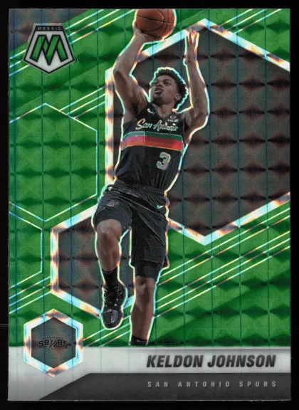 2020 2020-21 Panini Mosaic Keldon Johnson Basketball card — Front